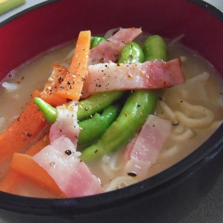 インスタントでも野菜たっぷり!簡単ちゃんぽん♪